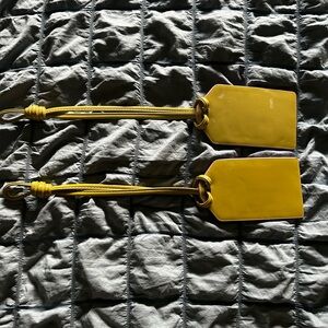 Vera Bradley Olive Green with Lavender Piping Luggage Tags